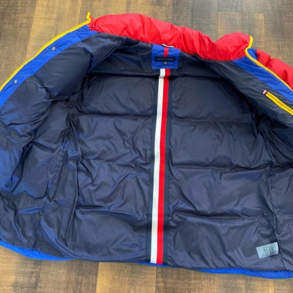 Tommy Hilfiger Wilson Colorblocked Down Puffer Jacket Size XXL